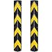 YXXSDP 2 Packs Garage Wall Protector Strips, Rubber Wall Corner Guard Reflective Corner Shield Edge Trim, for Protect Your Car (Size : 120x10x1cm/47.2x3.9x0.4in)