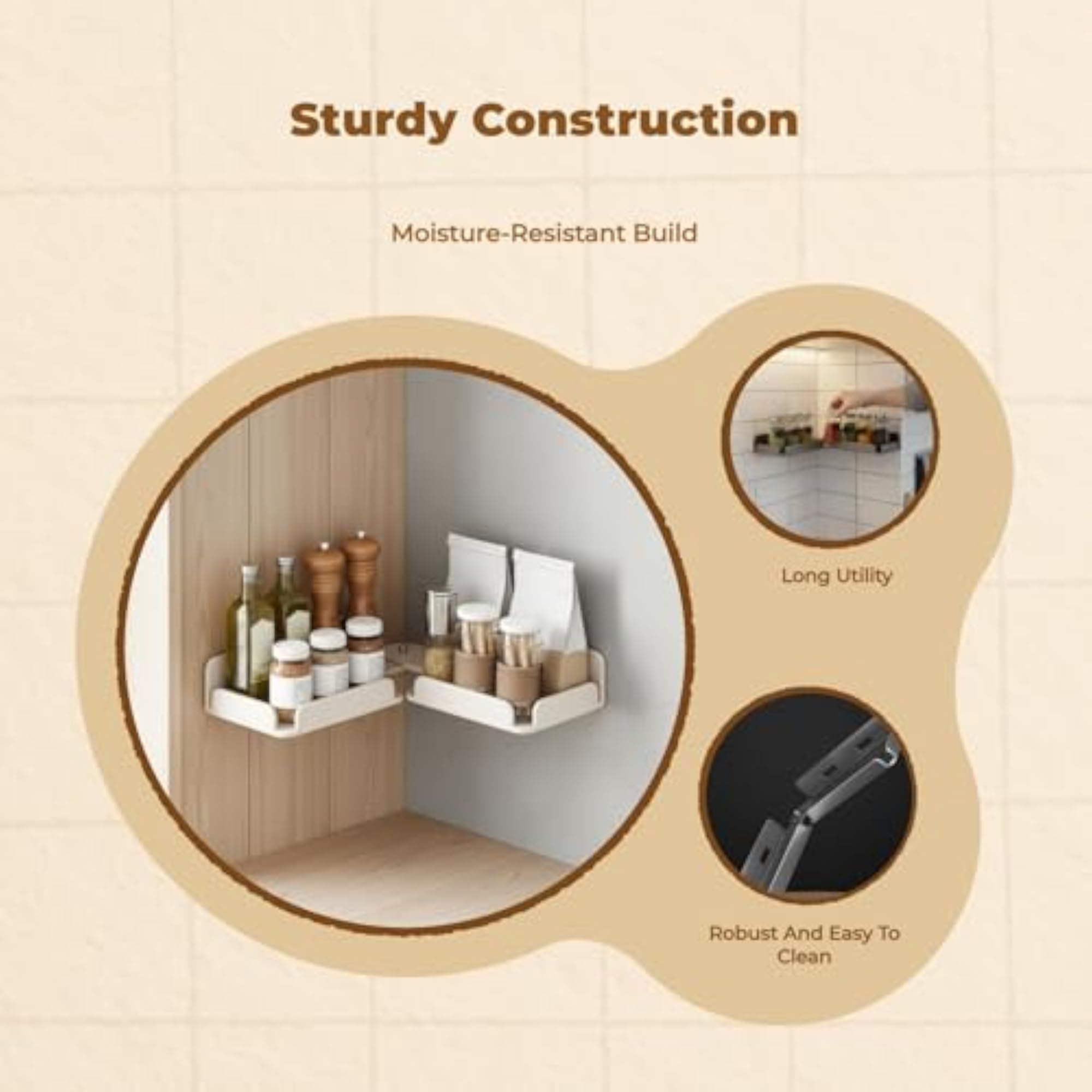 Rotating Kitchen Storage Rack, Multilevel Organizer
