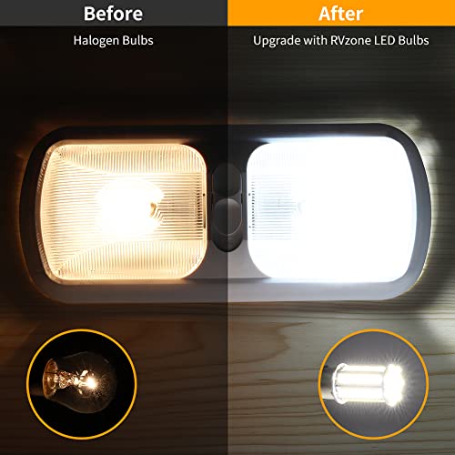 Rvzone 1142 1076 1130 1176 1075 S8 Ba15D Led Bulbs, Super Bright 3014 105Smd Led Replacement For 12 Volt Rv Camper Trailer Boat Trunk Interior Lights 4-Packs White #TOP3