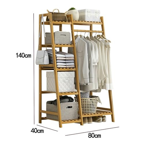 Porte-vêtements en bambou pour optimiser les petits espaces