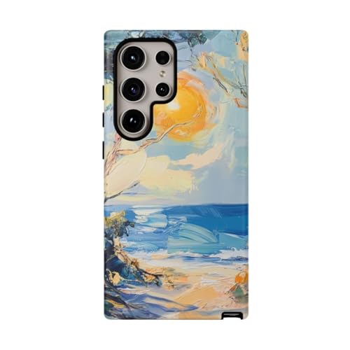 Coque Samsung S24 Ultra bleu mat rigide Sunlit