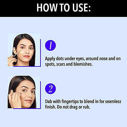 Image of Blue Heaven Flawless Matte Liquid Cream Full Coverage Concealer For Normal Skin, 601, Chocolate, 16G, Pack Of 1