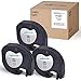 Produktbild Mycartridge 3 Rollen kompatibel Dymo LetraTag 91221 91201 12mm x 4m Schriftband Kunststoff für DYMO LT-100H LT-100T PLUS LT-110T QX 50 XR XM 2000 (Schwarz auf Weiß)