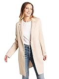 Soia & Kyo Women's EZME-P Ladies Long Wool Coat, Sandstone, XXS