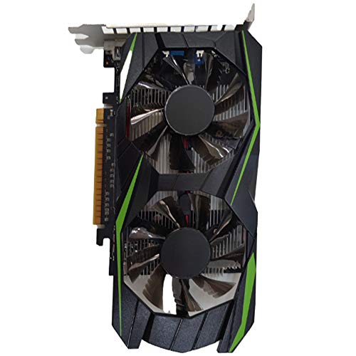 Riiai Computer Gaming Graphics Card GTX1050TI 4GB DDR5 128Bit High Performance Game Graphics Card with Cooling Fan Low Noise Video Memory Card Compatible with HDMI/VGA/DVI/PCI-E