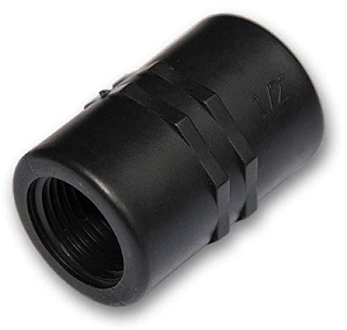 LEM Select Raccord de jonction fileté polypropylène Femelle/Femelle 1/2 (15/21) (Lot de 5)