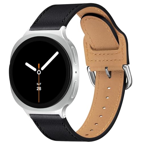 TUV PLNT ���U�[�o���h Galaxy Watch 8�o���h�Ή� ���U�[�X�g���b�v Galaxy Watch Ultra�o���h ���f�B�[�X �����Y (�u���b�N/�V���o�[�AGalaxy Ultra 47mm)