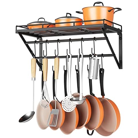 OROPY 23 Inch Wall Mounted Pot Rack Cover
