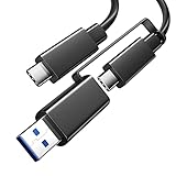 Thunderbolt 4 Câble 3.3FT, Cable USB Thunderbolt 4 avec USB-C Câble, 100w PD 40Gbps Data Transfer, 8K@60Hz Cable USB-C a USB C pour MacBook, External SSD, Thunderbolt Docks, eGPU, Mac Mini, 1M