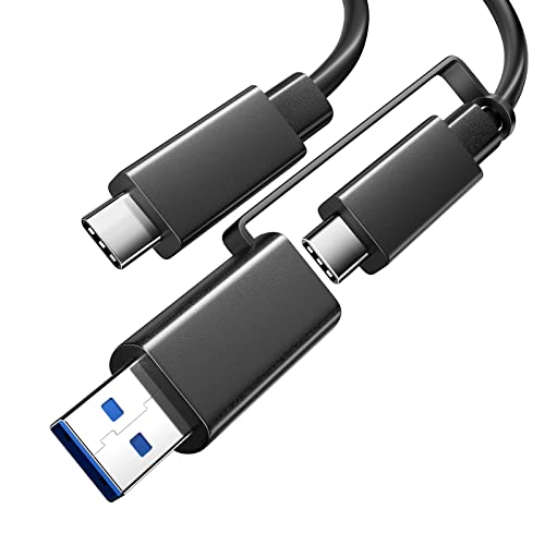 FOINNEX Thunderbolt 4 Cable 3.3FT, Cable USB Thunderbolt 4 con Cable USB-C, 100w PD y 40 Gbps Data Transfer, 8K@60Hz Cable Thunderbolt 4 a USB C con External SSD, Thunderbolt Docks, eGPU, Mac Mini Cover