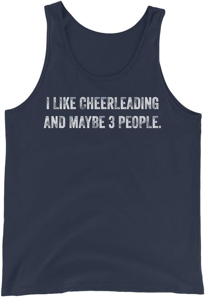 Cheerleading Tank Top, I Like Cheerleading and Maybe 3 People #25D88