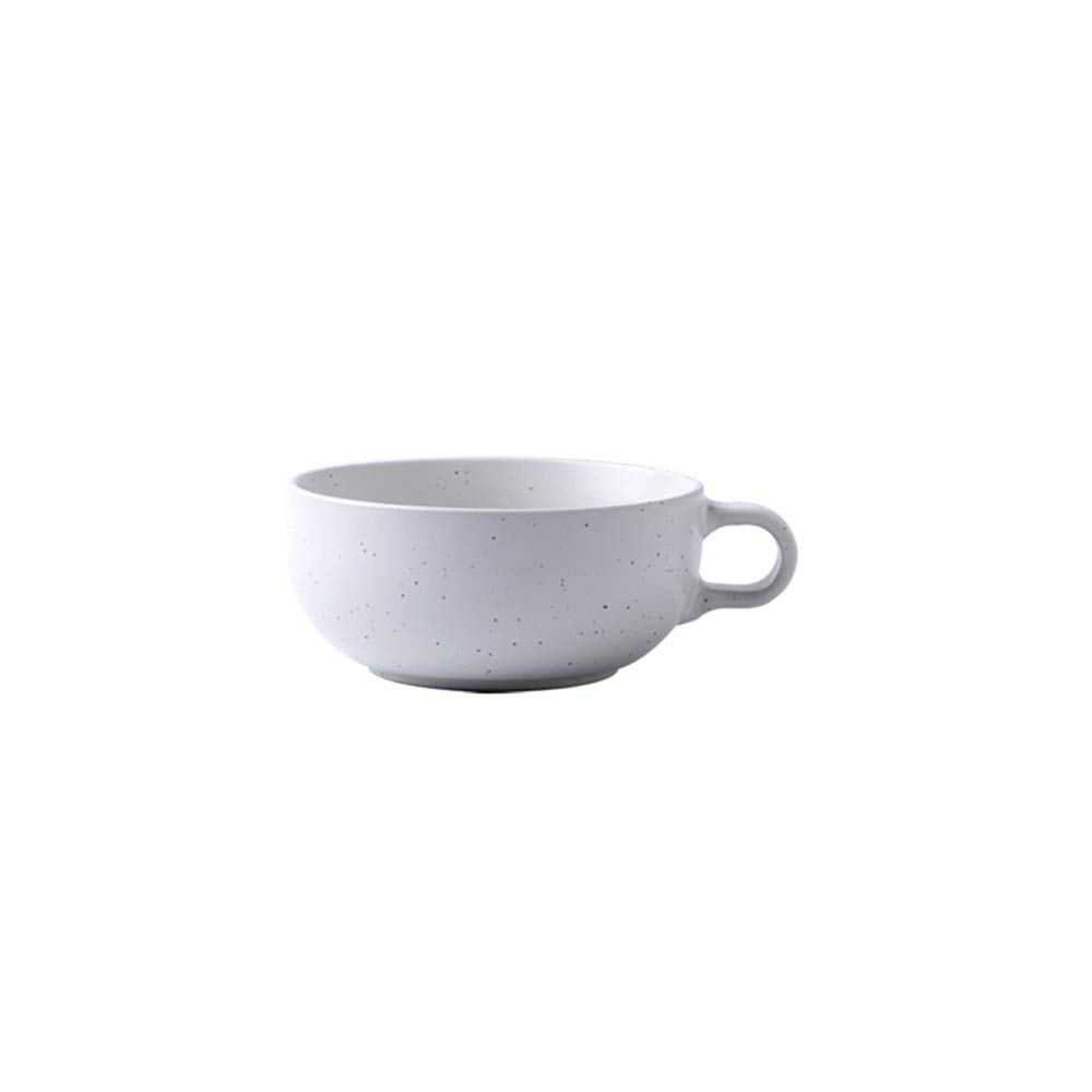 L-entcy 17OZ coffee cup ceramic coffee cup water cup Lovers Cup Creative Breakfast Cup Couple Lovers Simple Breakfast Bowl Milk Tea Cup Mug Household Personality Pure Color Ceramic Cup