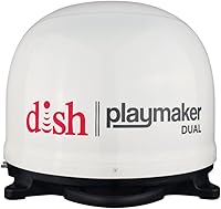 Winegard PL-8000 Dish Playmaker Dual HD Satellite Antenna for RV - Portable Auto-Aiming, Dual Receivers, Optional Roof Mount