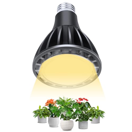 Pflanzenlampe E27 Dslebeen 18W LED Vollspektrum 5800K für Indoor und Gewächshaus