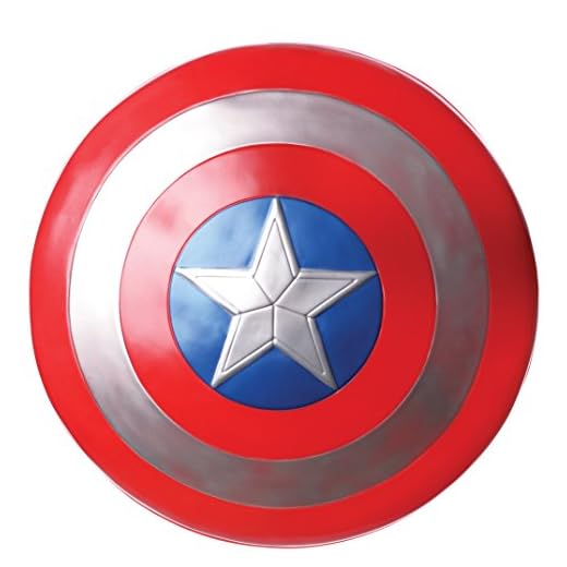 Avengers - Escudo de Capitán América, accesorio disfraz de adulto - Talla única (Rubie's 35527)