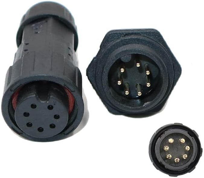 M19 7 Pin Male and Female Aviation Plug Back Mount Waterproof Plant Power Connector