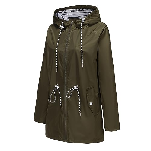 Chubasqueros para mujer cortavientos e impermeables chaquetas de verano 5