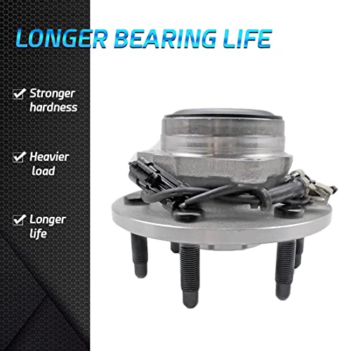 Bodeman - 6 Lug Pair 2 Front Wheel Hub and Bearing Assembly for 2WD 1999-2006 Chevy Silverado 1500/ GMC Sierra 1500, Cadillac Escalade, Tahoe, Yukon, Suburban 1500 2WD Models