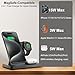 Magnetic 3 in 1 Wireless Charging Station for Magsafe iPhone 12-17 Series, Charging Station for Multiple Devices, Mag-Safe Wireless Charger Stand for Apple Watch Series/Ultra/SE & AirPods 4/3/2/Pro