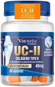 UC II 40mg 60 cápsulas - com selo de autenticidade