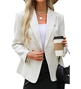 ELLEVEN Damen Blazer Slim Fit Mit Gepolsterten Schultern - Business Casual Bürojacke