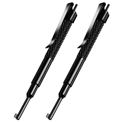 JOTOVO Chave de algema de bolso 12,7 cm extra longa com acabamento em polímero forte, chave de punho