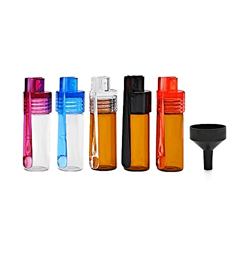 Snuff Bullet with Attached Spoon 5 Pack Bottle & Reusable Aluminum Funnel (5) Snuff Bullet with Attached Spoon 5 Pack Bottle & Reusable Aluminum Funnel (5)