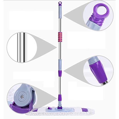 Balai plat microfibre haute absorption pour poussière et eau