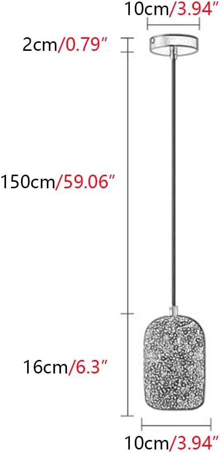 Plafonnier en béton style industriel moderne mini suspension luminaire - 3