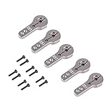5 Pack 25T Aluminum Servo Horns M3 Threads Metal Steering Rocker Arm for 1/8 1/10 RC Car Truck Airplane Boat Robot Part