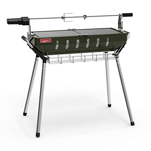 Barbecues@ Detachable Portable Collapsible Carbon Oven Stainless Steel Grill Electric Rotary Fork Travel Outdoor Picnic Tool Freestanding