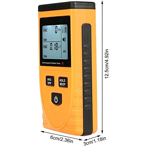 Detector portátil de radiación con pantalla LCD miniatura 7