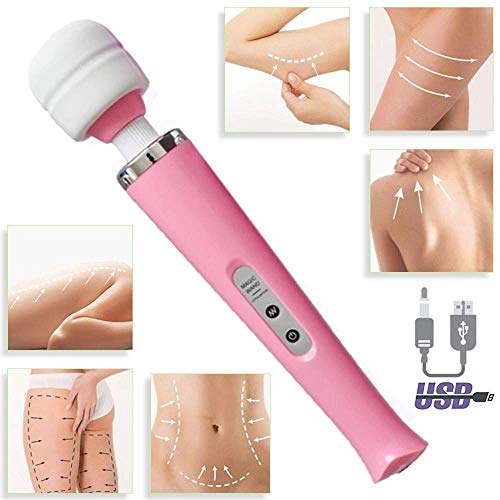 Massageador para Tensão Muscular Potente Rosa 9000 Rpm 10 tipos de Vibrações Ideal para Estresse Fad