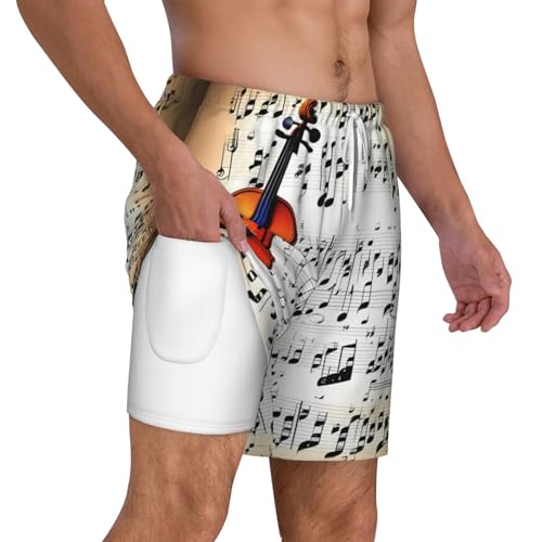Short de bain doublure compression homme séchage rapide violon - 3