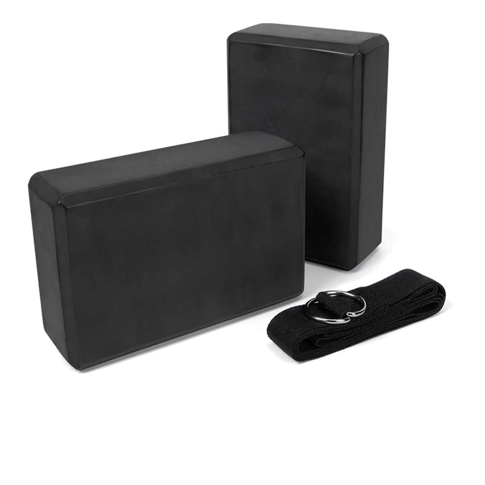3Pcs Eva Yoga Block Set Pilates Brick Fitnessgeräte Für Übungstraining Foam Block Stretching Belt Aid Yoga Bolster