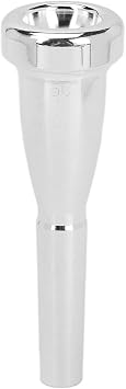 Trumpet Mouthpiece 5C Brass Silver Plating Wind Musical Instrument Parts Accessories Silver Trumpet Mouthpiece for Beginners and Professional Players