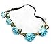 Hippie Love Flower Garland Crown Festival Wedding Hair Wreath BOHO Floral Headband