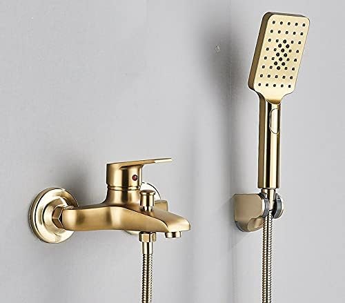 Robinet de douche noir mat et mitigeur d'eau chaude pour baignoire design