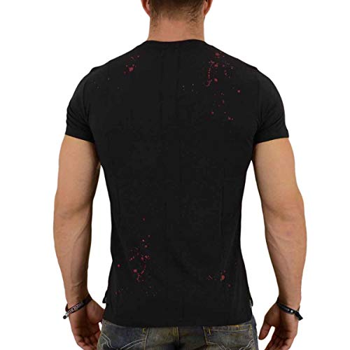 Religion Clothing Rock Star - Camiseta para hombre, talla XL, color negro, Negro , XL