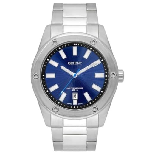 Relógio Orient Masculino Prateado Grande Prova d´Água Original MBSS1464 D1SX