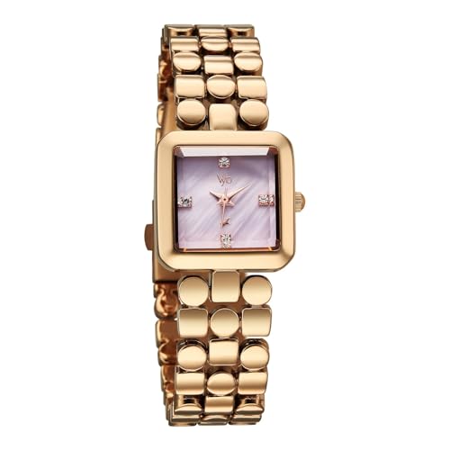 Image of Fastrack Vyb 6.0 Iconiquē Quartz Lilac Mother of Pearl Shaped Dial Women's Watch | Stainless Steel Strap Material | Watches for Women Analog | Girl's Analog Watches - FV60083WM01
