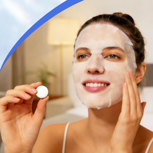Rvluw Compressed Cotton Facial Mask Sheets, 500 Count Individually Packed Disposable Dry Mask Paper, DIY Face Mask for Home Travel and Spa Skin Care - Thumbnail 7