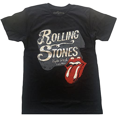 Image of The Rolling Stones Hyde Park Official Tee T-Shirt Mens Unisex (XX-Large) Black
