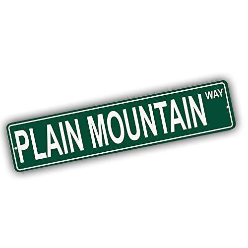 Brotherhood Aluminum Street Sign for Plain Mountain - Alaska Man Cave Decor