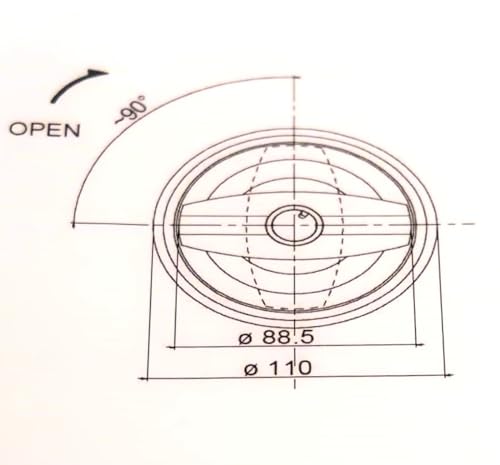 Generic Türschloss für Wohnmobil, Wohnwagen, Boot, Caravan, Wohnmobil, Weiß, Rad nach rechts