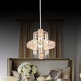 Kaniker Chandeliers for entryway - 7''+7'' Mini Chandelier Light Fixture for E27/E26 Blub, Adjustabl