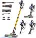MV3 Cordless Vacuum Cleaner, 45KPa/550W/50Mins Stick Vacuum for Home, Anti-Tangled Vacuum Cleaner with Detachable Battery, LED Display, Lightweight Handheld Vacuum for Pet Hair/Carpet/Floor