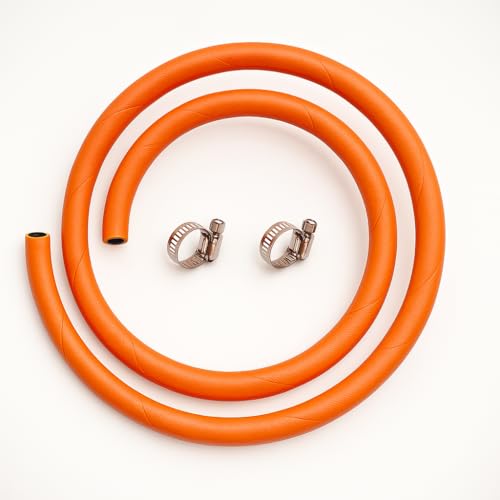 Image of Gas Pipe with Safety Lock | ISI Marked | Leak-Proof LPG Gas Pipe 5 YEAR WARRANTY (1 GAS-PIPE +2-CLIP)