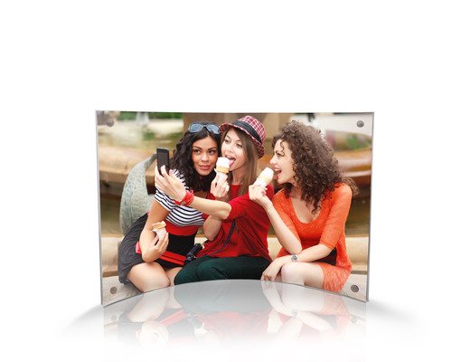Trend Setters LightPix Everlasting Photo with Matching landscape 10 x 7 Curved Acrylic Magnetic Frame – Unique Photo Print That Lasts a Lifetime with a Free-standing, Light-Catching Frame Ltd