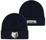Outerstuff NBA Kids Youth 8-20 Primary Logo Sport Knit Cold Weather Cuffed Beanie Hat (One Size, Memphis Grizzlies)